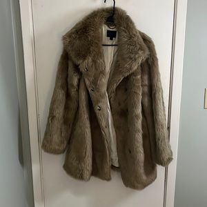 Banana Republic faux fur jacket